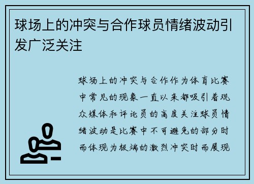 球场上的冲突与合作球员情绪波动引发广泛关注